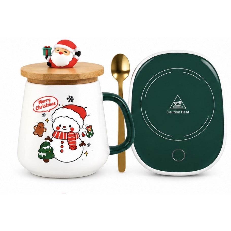 Holly & Hearth Holiday Mug & Warmer Set