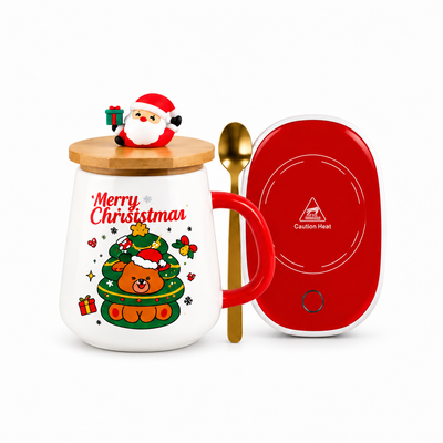 Holly & Hearth Holiday Mug & Warmer Set