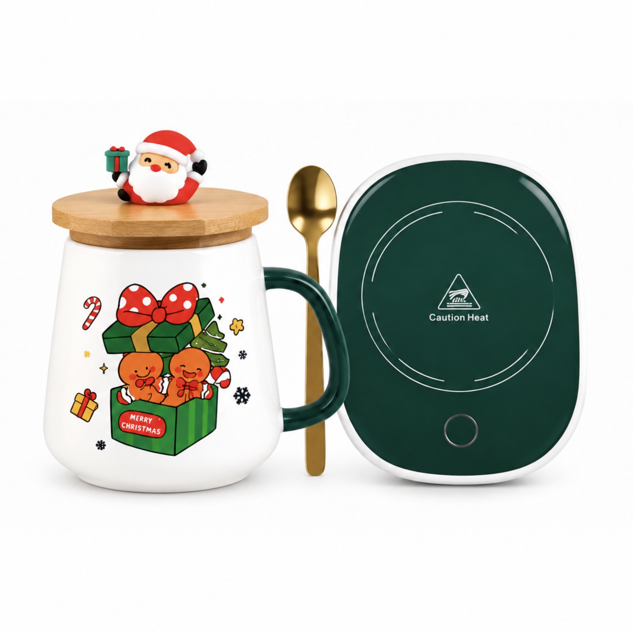 Holly & Hearth Holiday Mug & Warmer Set